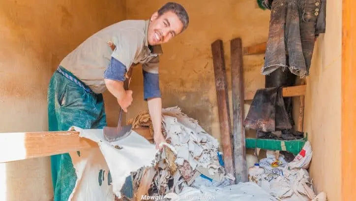 Visiting the leather tanneries of Fes in Morocco is quite the experience. Unchanged for centuries, it's one of the unforgettable things to do in Fes.