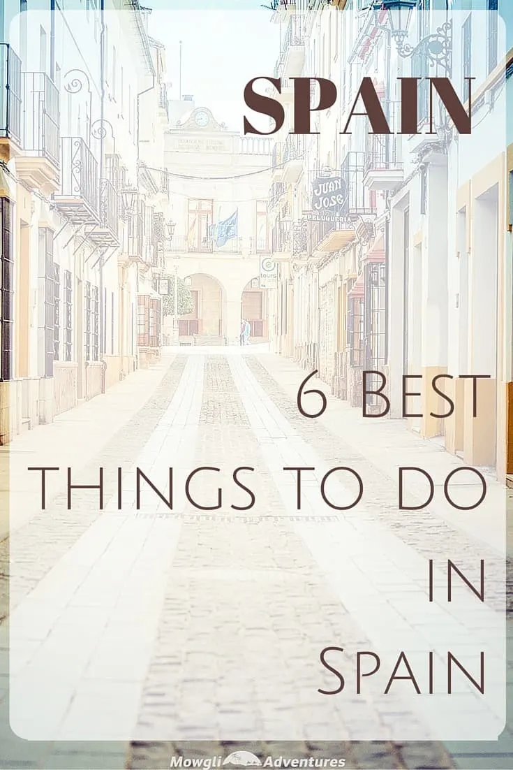 Check out this list of our favourite things to do in Spain. From mountains to tapas, beaches to city breaks. Spain has it all. #TravelSpain #Spain Read the full article here: //mowgli-adventures.com/6-favourite-things-to-do-in-spain/
