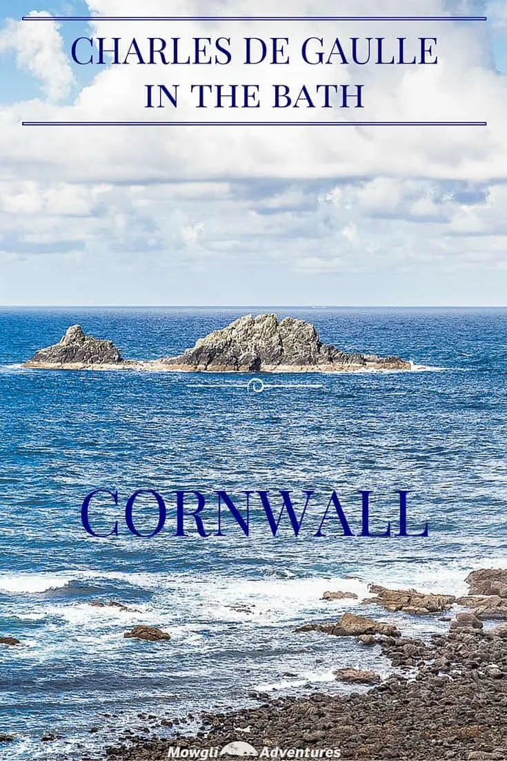 Have you seen Charles de Gaulle in the bath? Really! And in England too! The Brisons are near Cape Cornwall in England, aka Charles de Gaulle in the bath!