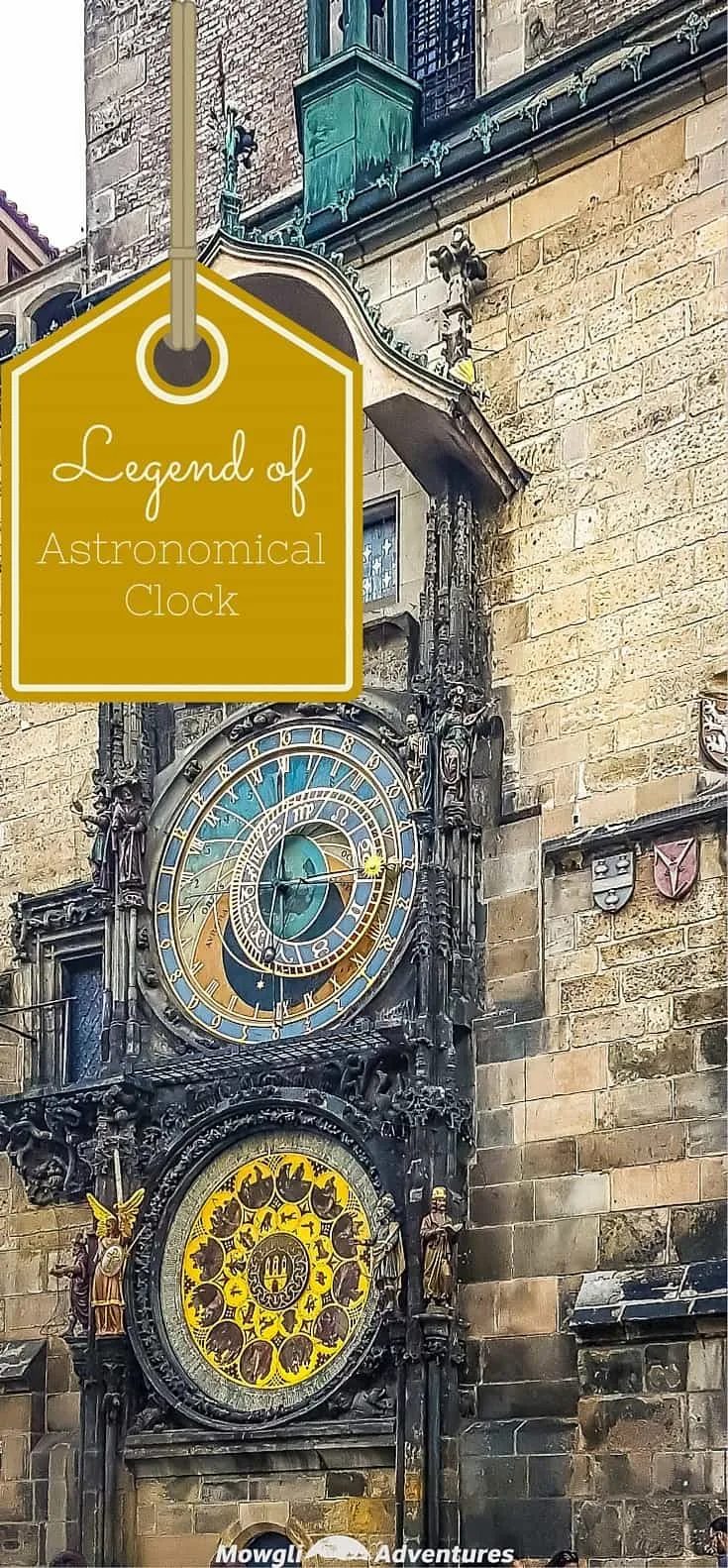 Prague's medieval Astronomical Clock is more than 600 years old! The legend of the Astronomical Clock in Prague only adds to its charm!