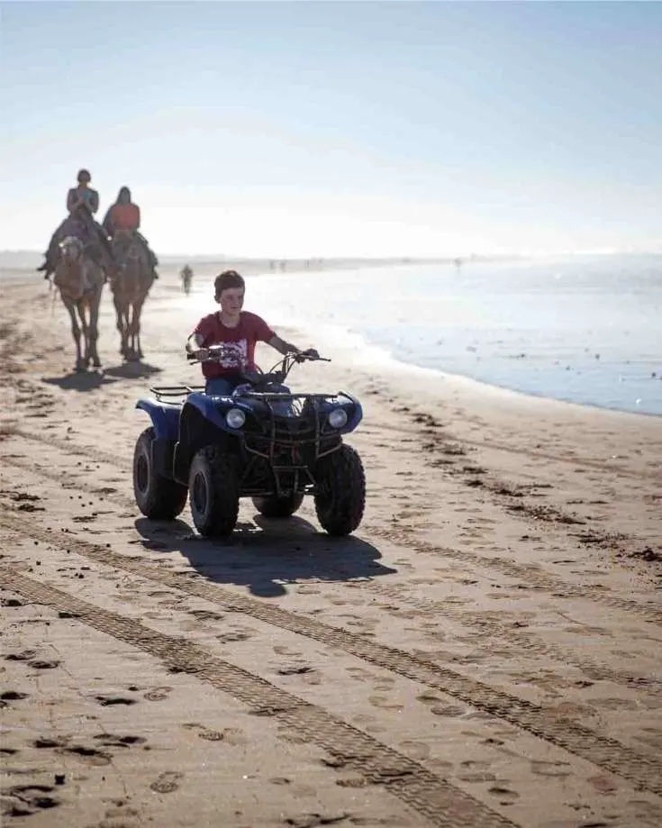 quad biking on the beach is one of the best things to do in essaouira