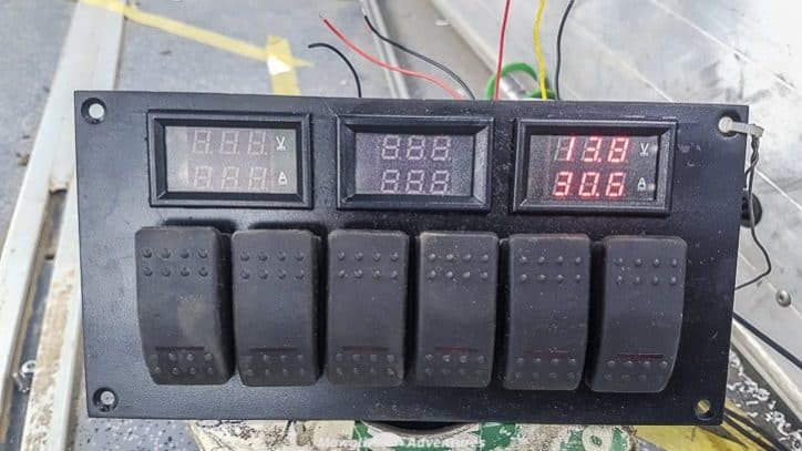 DIY campervan electrical monitoring board