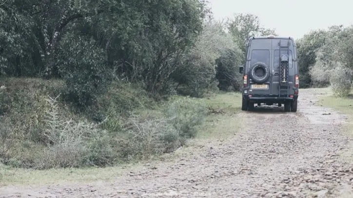 Driving in Uruguay - gravel tracks
