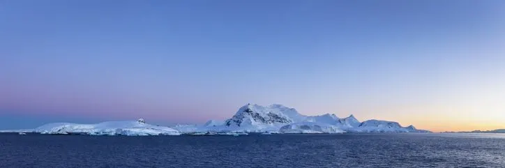 Antarctica on an expedition cruise - sunrise