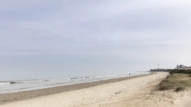 The sweeping sands of Playa Carrasco beach Montevideo Uruguay