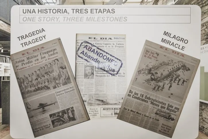 Newspaper articles about the plane crash, search and rescue