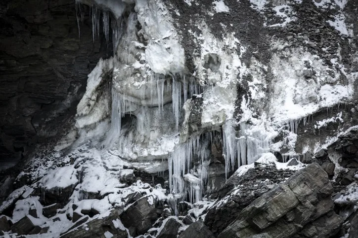 icicles in cave