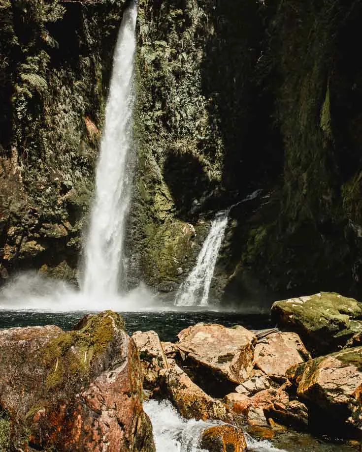 waterfalls in Pumalin Park