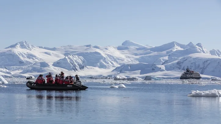 zodiac cruises on a trip to Antarctica