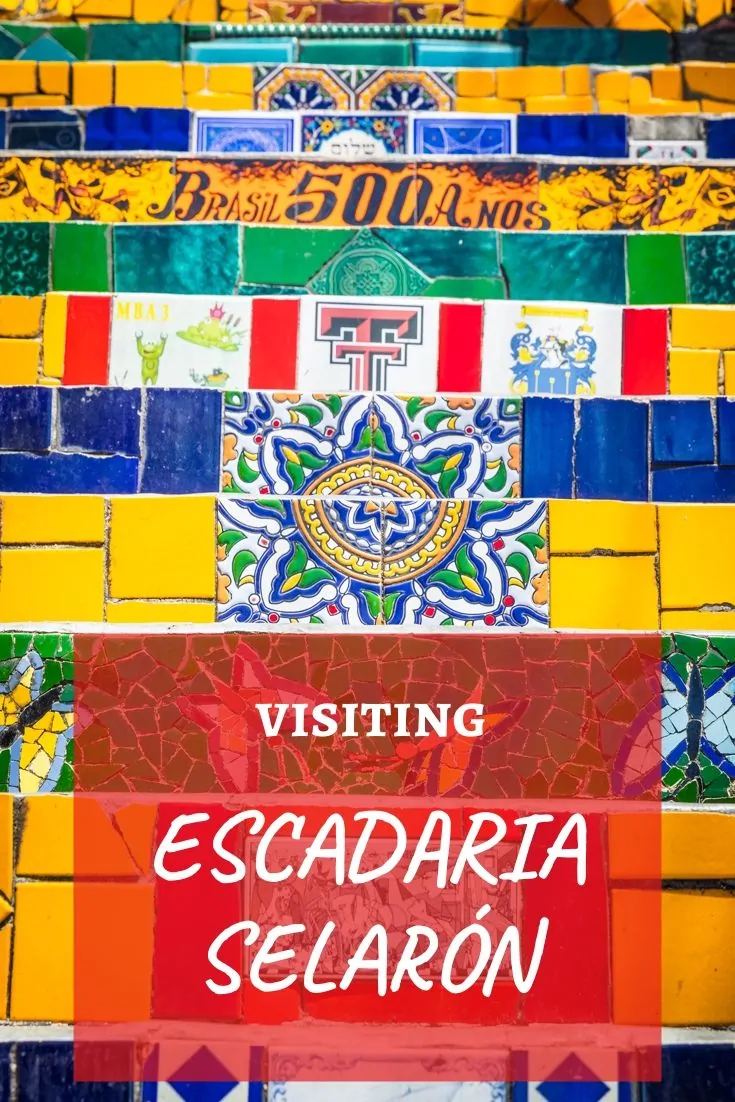 Escadaria Selaron or the Selaron Steps, is one of the top attractions & a must-do activity while in Rio de Janeiro, Brazil. Our travel guide covers everything you need to know before visiting one of the world's most colourful and popular staircases. #RioDeJaneiro #SouthAmerica #TravelGuide #Brazil