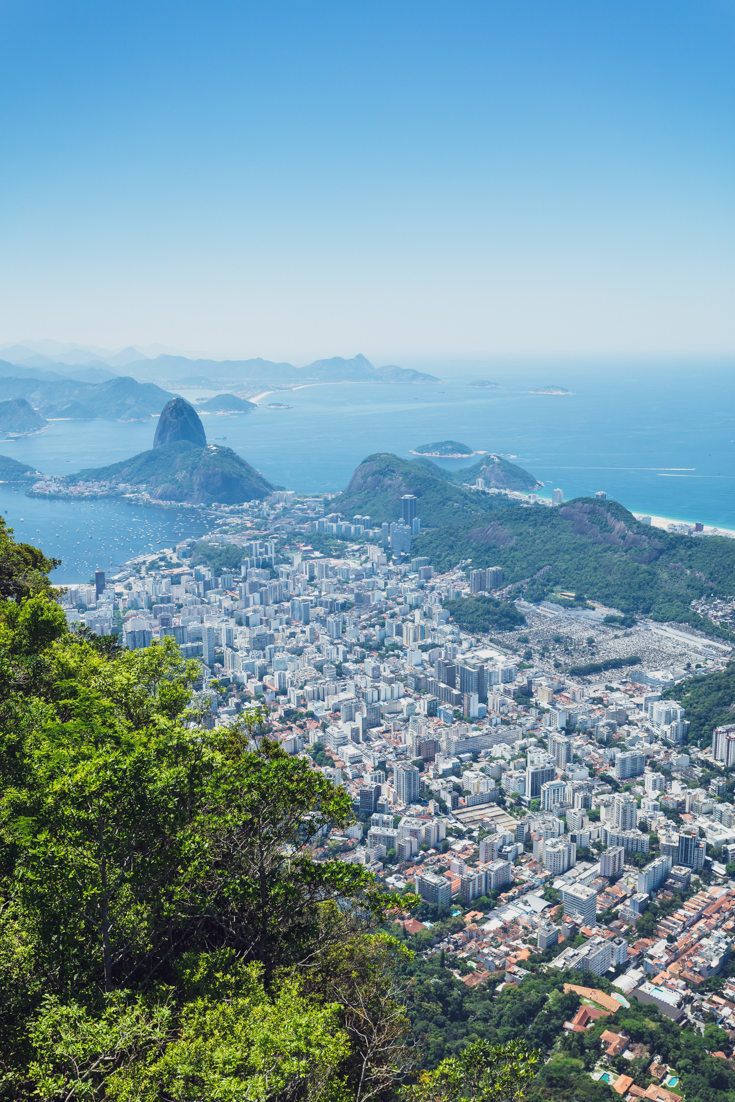 View of Sugarloaf Mountain from Christ the Redeemer