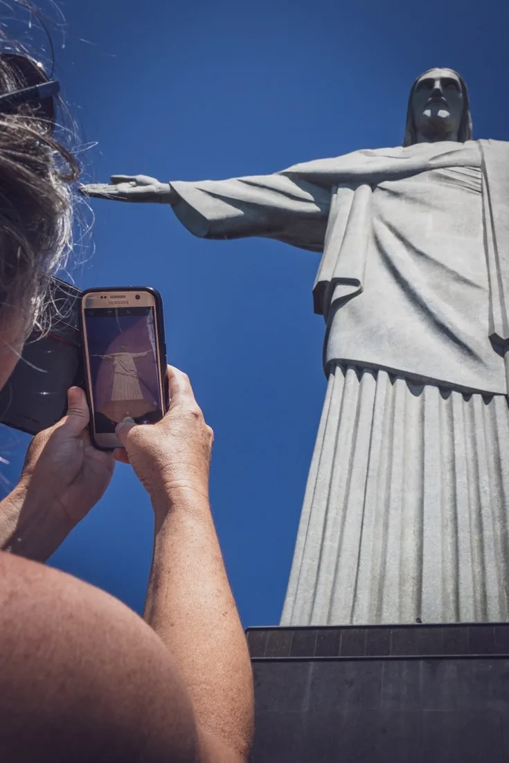 taking selfies at theJesus statue in Rio.jpg