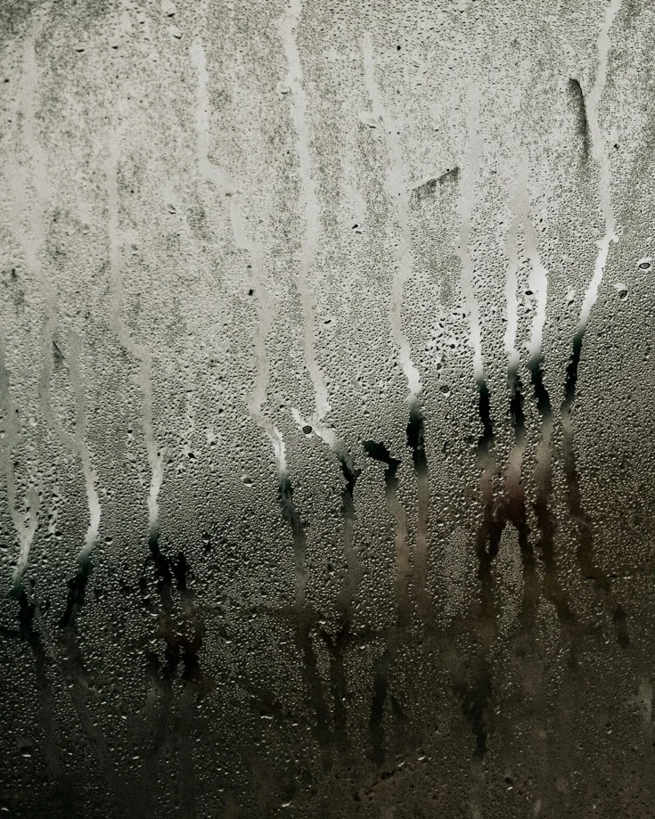 Condensation on a campervan window
