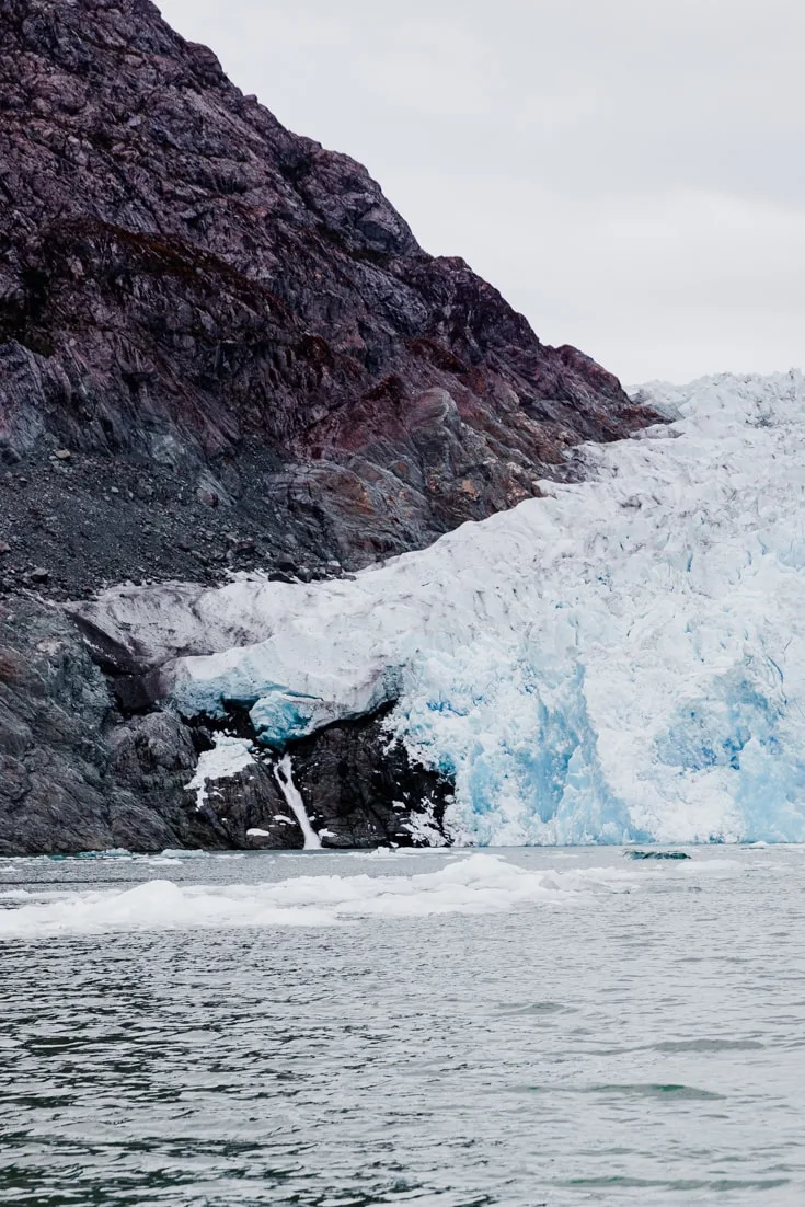 The edge of the glacier