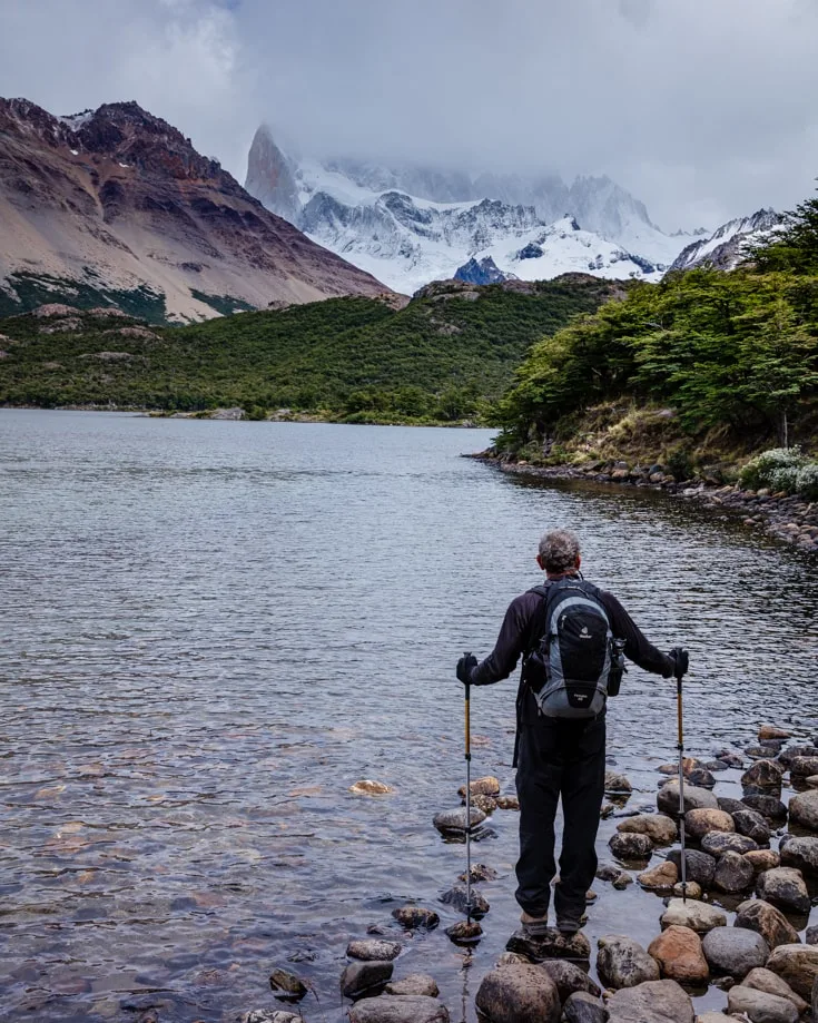 Hiking in a less popular hiking trail in mid summer with no crowds in Torres del Paine