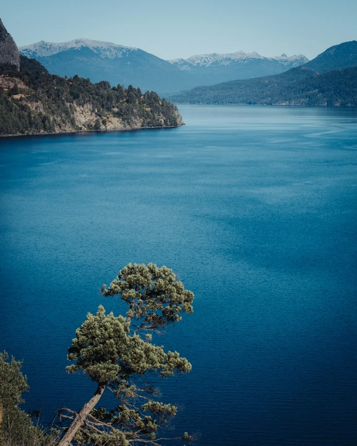 Views over Lake Lacar towards San Martin de los Andes