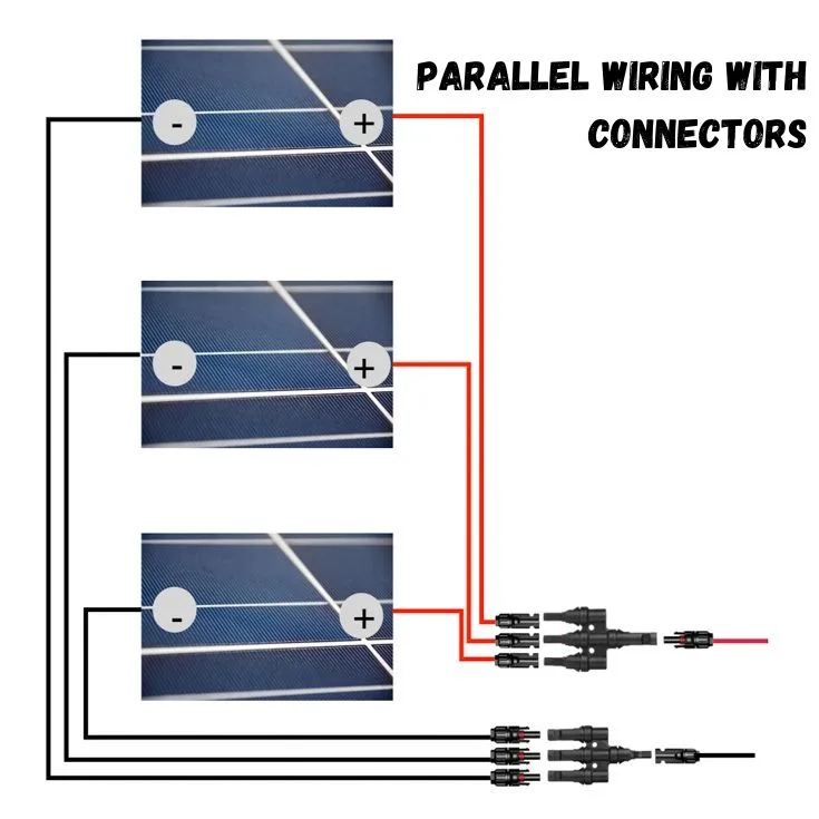 Parallel wiring with connectors solar wiring diagram