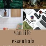 van life essentials packing list pin image