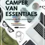 van life essentials packing list pin image