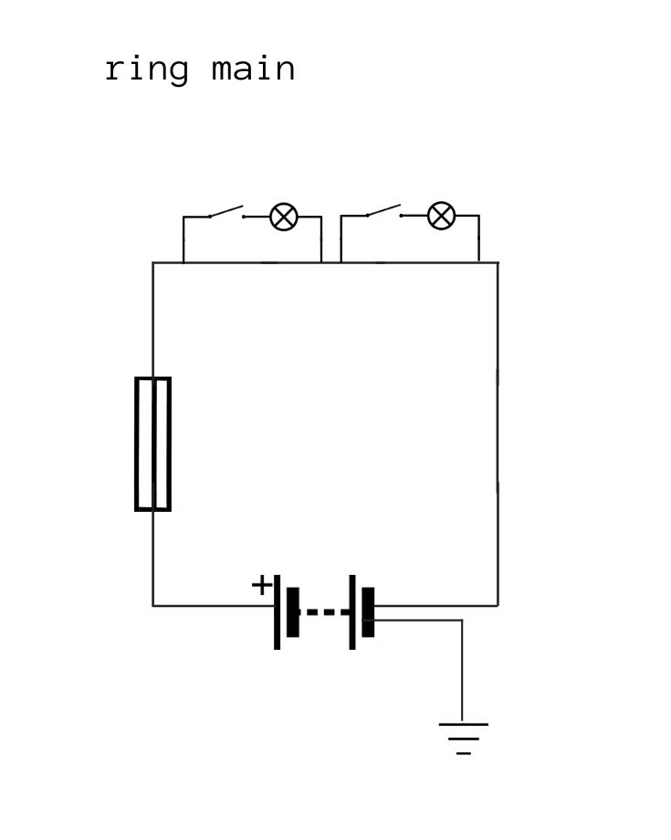 Campervan ring main wiring diagram