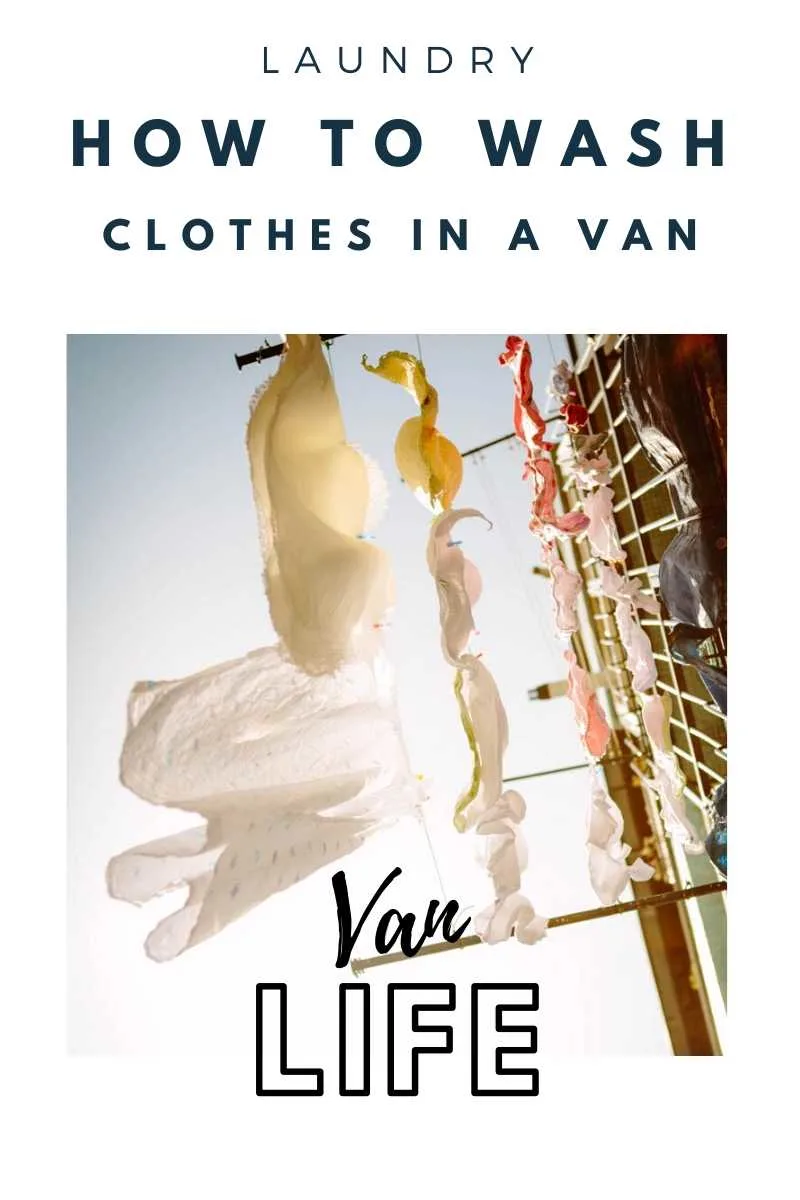 Pin image for van life laundry