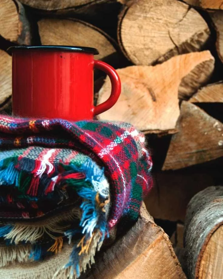 coffee and blankets and fuel for heating a van in winter