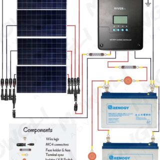 12v Solar Panel Wiring Diagrams For Rvs, Campers, Van’s & Caravans