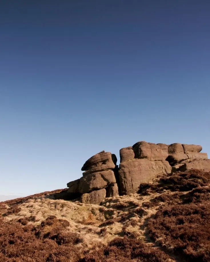 The Roaches outcrop in the Peak District