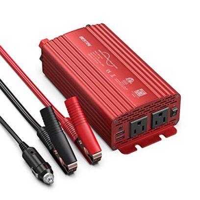 BESTEK 500W Pure Sine Wave Power Inverter DC 12V to AC 110V Car Plug Inverter Adapter Power Converter with 4.2A Dual USB Charging Ports and 2 AC Outlets Car Charger, ETL Listed image attachment (large)