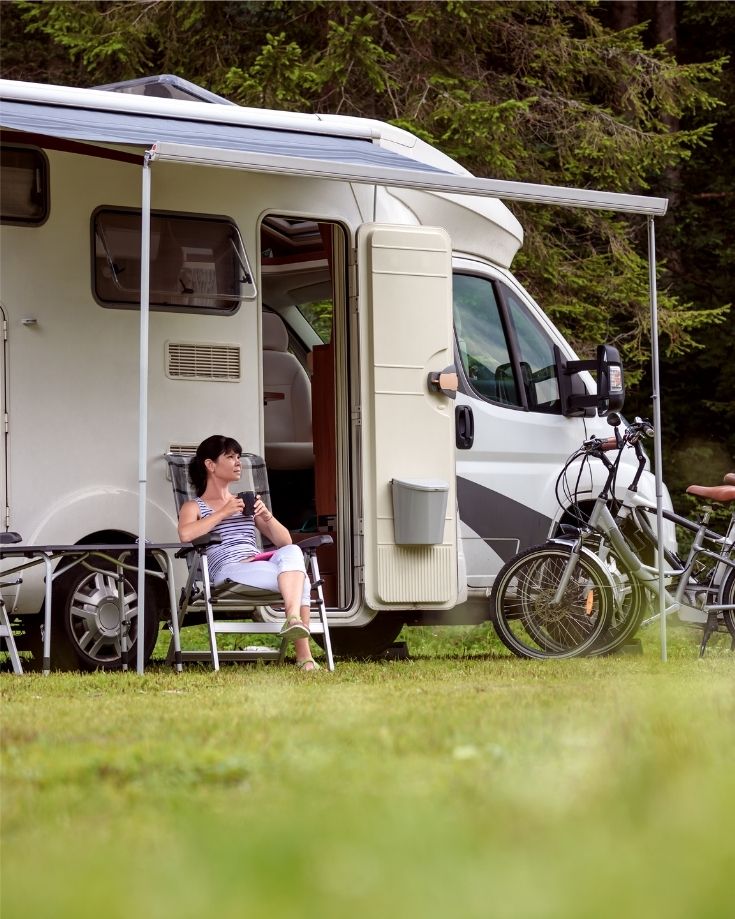 external storage is a little lacking on a smaller motorhomes but there are creative ways to deal with it