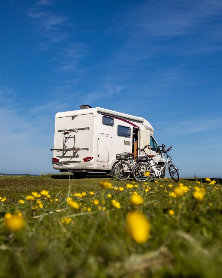 Class C RVs are ideal for families and carrying extra bikes and kayaks too