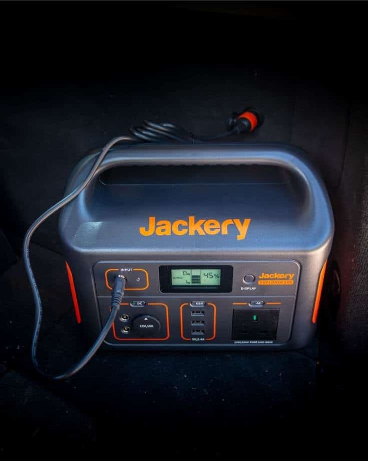 Cooking with a jackery 500 power station 