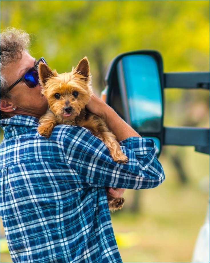 full-time RV living is ideal for pet owner