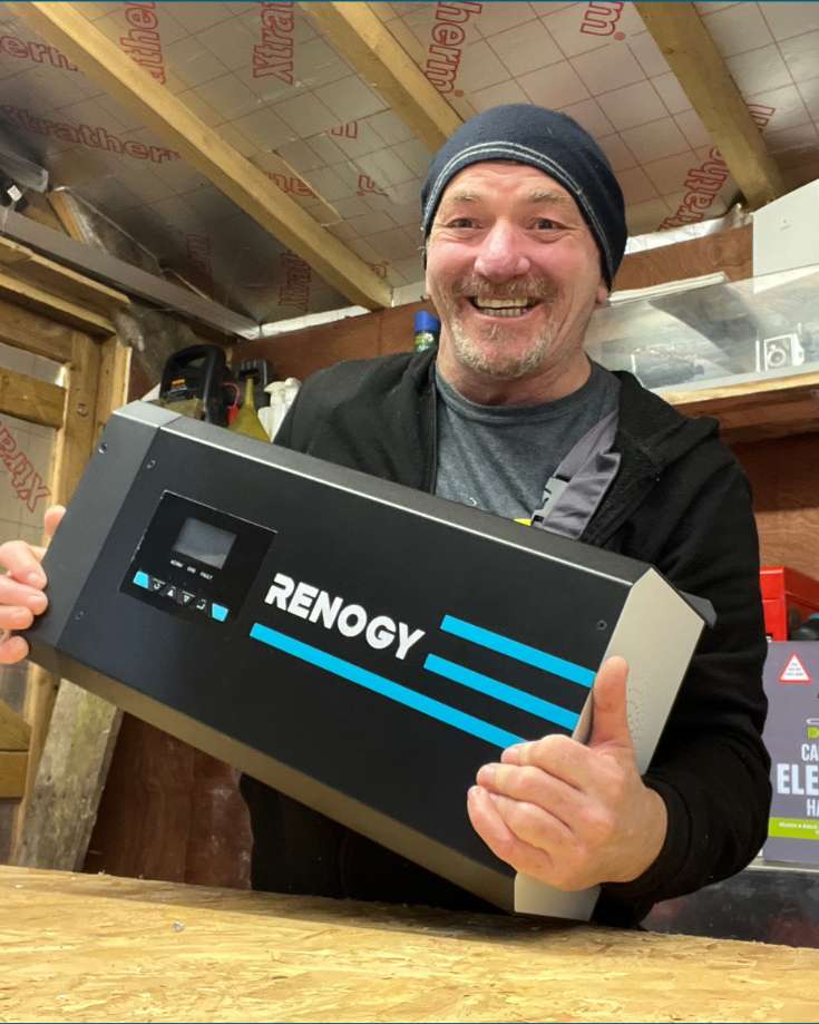 2000W Renogy Inverter Charger is heavy