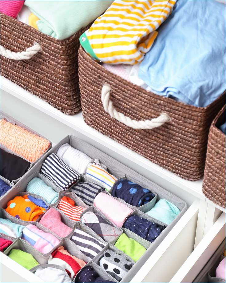 RV Clothes Storage Ideas to keep closet organized