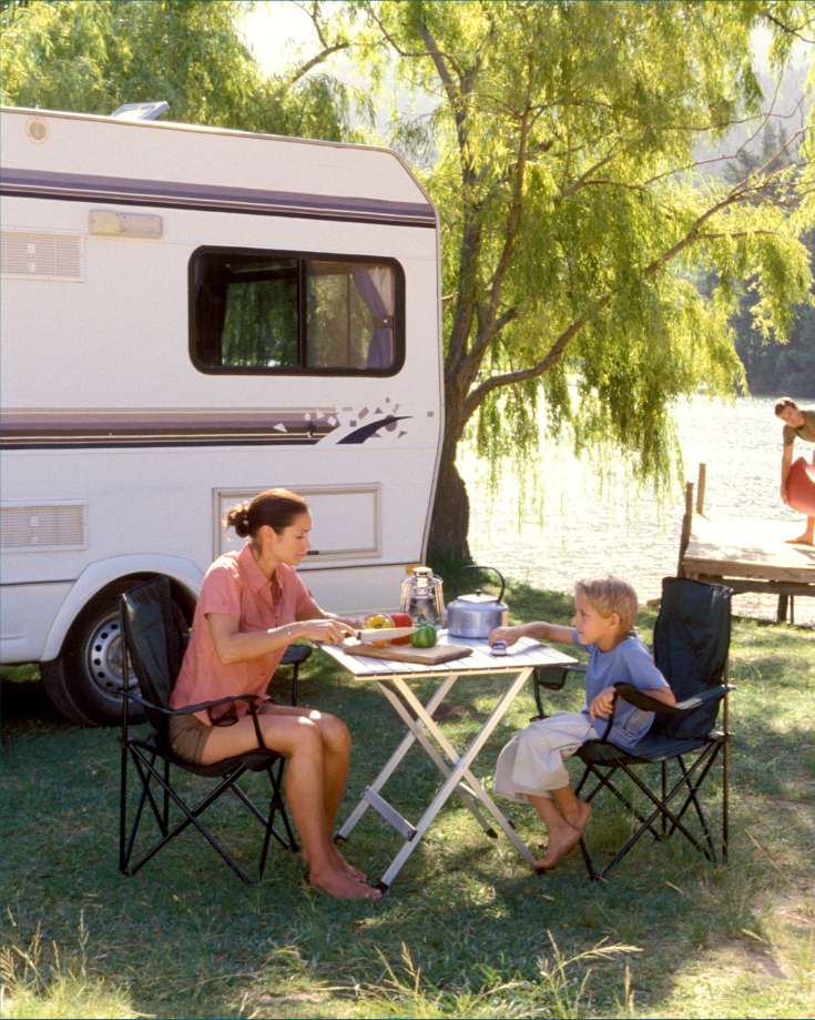RV Folding Table Ideas for outdoor RV kitchens