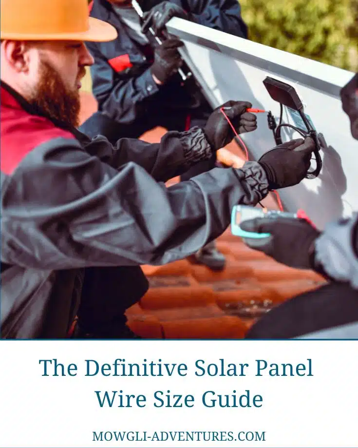 Solar Panel Wire Size Guide Cover