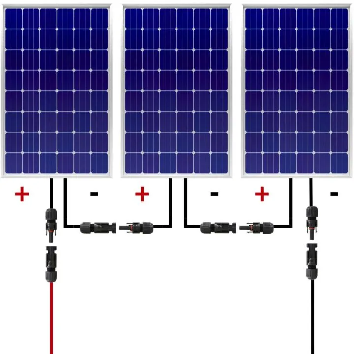 how to wire solar panels in series