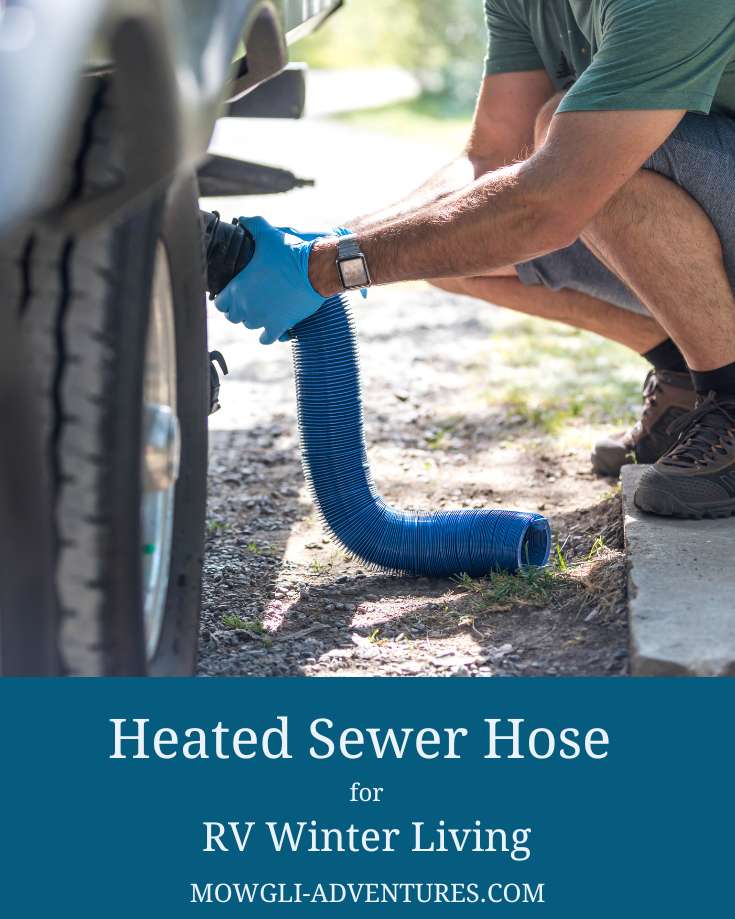 heated sewer hose for RV cover